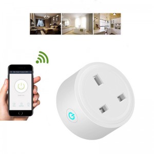 WIFI Smart Switch Socket Timing Wireless Outlet Voice Intelligent Control - UK Plug