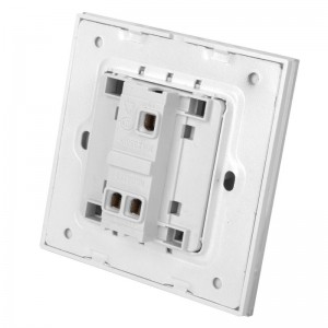 SMEONG One Gang Wall Mount Power Switch with Crystal Panel White