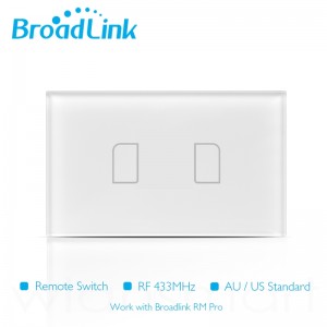 Broadlink TC2 Touching 2 Load Panel Switch Remote Wireless Light Controller US Plug