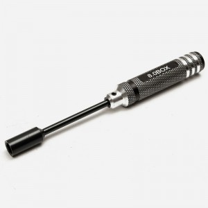 4pcs 4.0/5.5/7.0/8.0mm Metal Hex Nut Key Socket Screwdriver Wrench Set Black