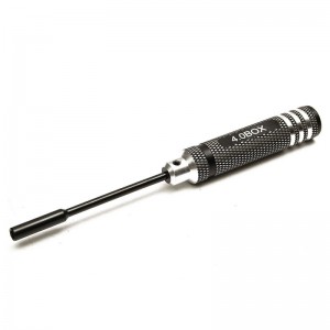 4.0mm Metal Hex Nut Key Socket Screwdriver Wrench Black
