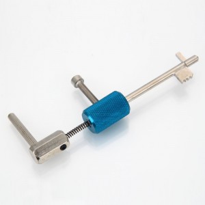 AML AML020056 Steel Shrapnel Lock Quick Opening Device Blue & Silver