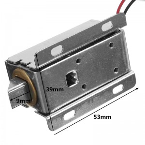 24V DC Cabinet Door Drawer Electric Lock Assembly Solenoid Lock Silver