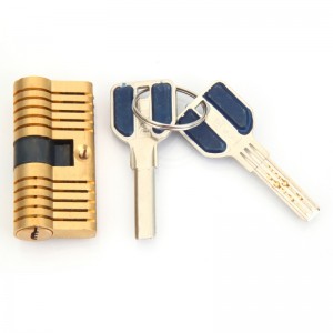 7Pins Cutaway Brass Both End Padlock Quick Open Double Rows Practice Lock Key Locksmith