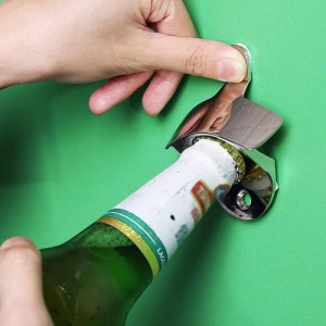Metal Crown Polished Wall Mounted Beer Bottle Opener Silver