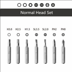 Wowstick Multi-functional Electric Screwdriver Head Bit Set Digital Products Repair Tool Kit Normal Head Set