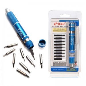 JACKLY 9-in-1 Electronics Repair Tools Precision Screwdriver Kit, Blue