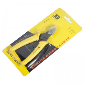 5 inch BOSI High Carbon Steel Sharp Mouth Mini Pliers BS203065 Yellow