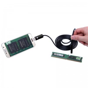5M 2-in-1 6-LED 5.5mm Lens Waterproof Android/PC Endoscope Inspection Borescope Camera