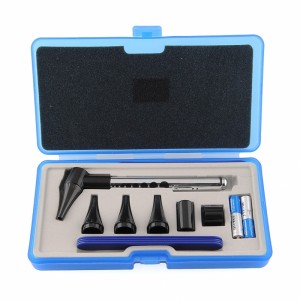 Stainless Steel Diagnostic ENT Kit Endoscope Fiber Otoscope Diagnosis Set for Ear Care Check