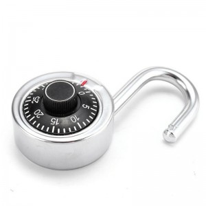 Digit Shackle Dial Combination Padlock Luggage Suitcase Code Password Lock Silver