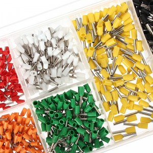 800pcs Wire Copper Crimp Connector Insulated Cord Pin End Terminal Kit