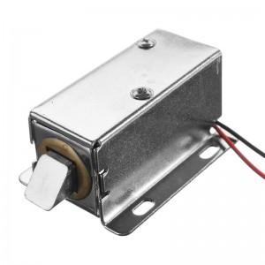 12V DC Cabinet Door Drawer Electric Lock Assembly Solenoid Lock Silver