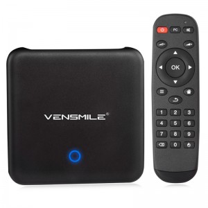 Vensmile U1 Remix OS 2.0 2GB+32GB Android 5.1.1 OS TV Box Player US Plug Black