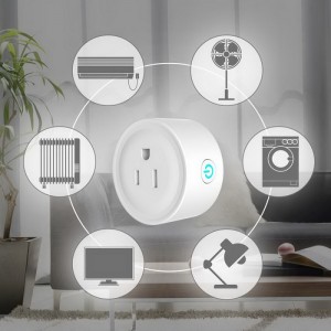 Mini Smart Plug, Wifi Smart Socket Compatible with Alexa, Google Home & IFTTT, Wireless Outlet with Timing and Countdown of APP Remote Control