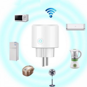 WIFI Smart Switch Socket Timing Wireless Outlet Voice Intelligent Control - EU Plug