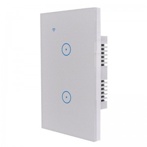 WIFI Smart Wall Light Touch Switch 2 Gang Home Intelligent Phone Control Switches Panel US Plug