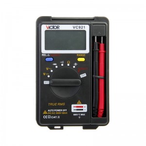 VICTOR VC921 LCD Digital Voltmeter Ohmmeter OHM Multimeter Dark Gray