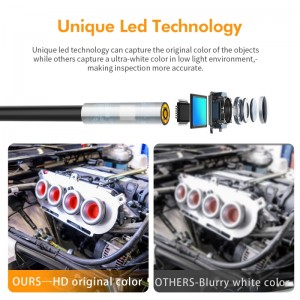5M 6-LED 3.9mm Lens 3-in-1 USB/Micro USB/Type-C HD IP67 Waterproof Android Endoscope for Android Smartphone Tablet PC Laptop