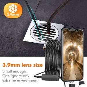 3.5M 6-LED 3.9mm Lens 3-in-1 USB/Micro USB/Type-C HD IP67 Waterproof Android Endoscope for Android Smartphone Tablet PC Laptop