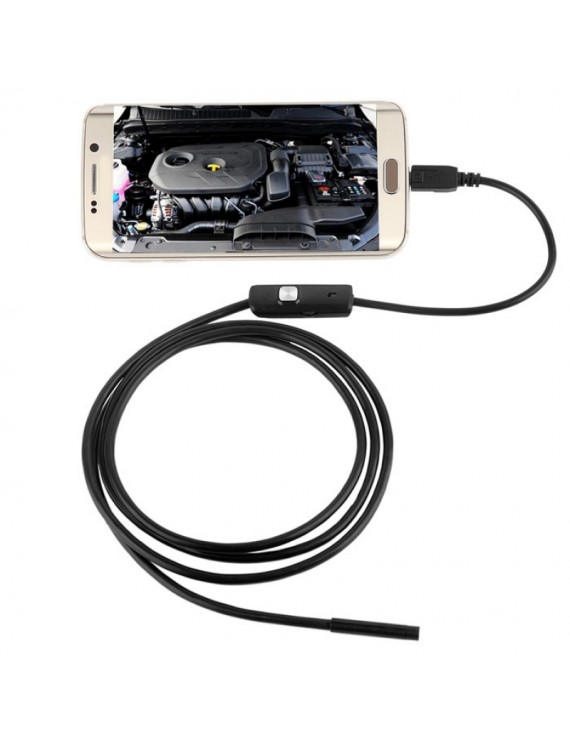 1M 6 LED 7mm Android Endoscope Waterproof Snake USB Borescope Inspection Camera