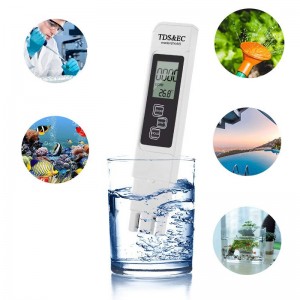 TDS-3 Tester EC Meter Water Quality Measurement Test Tool White