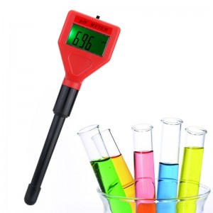 Professional Portable Pen Type pH Meter with pH Electrode Acidimeter Industry & Experiment Analyzer Red & Black
