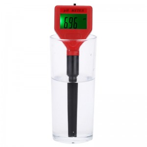 Professional Portable Pen Type pH Meter with pH Electrode Acidimeter Industry & Experiment Analyzer Red & Black