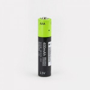 2pcs ZNTER S17 1.5V 400mAh USB Rechargeable AAA Lipo Batteries