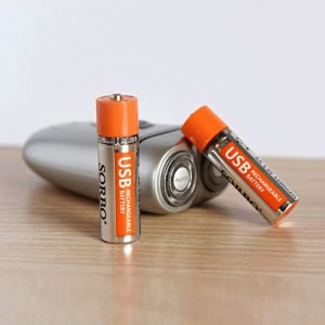 4pcs SORBO 1.5V 1200mAh USB Rechargeable Battery 1 Hour Quick Charging AA Li-po Battery