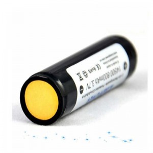 2pcs KeepPower 14500 800mAh 3.7V Protected Rechargeable Li-ion Batteries Black