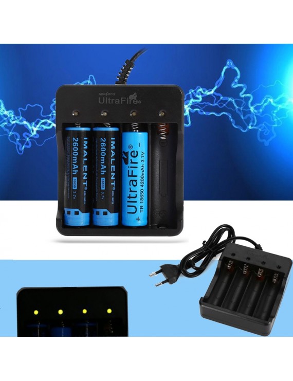 UltraFire HD-077B 18650 Lithium-ion Battery Charger Black