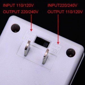 Low Price White Professional 110/120V to 220/240V Step Up/Down Dual Voltage Converter Transformer Travel Adapter Switch