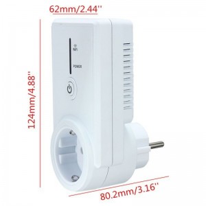 Smart WiFi Timing Socket Outlet App Remote Control Switch EU Plug White