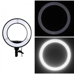 Vamery 12" LED Ring Lights and 2m Light Stands US Standard Silver