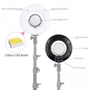 Kshioe 8" High Quality Mini LED Ring Light US Plug