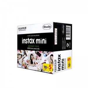 50pcs 86mm x 54mm Fujifilm Instax Mini Instant Film Photo Papers