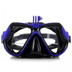 Practical Diving Swimming Goggles with Action Camera Mount for GoPro / Xiaomi Yi Blue