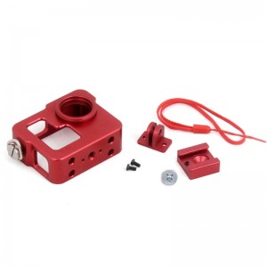 Aluminum Digital Camera Case for Gopro Hero 3 Red