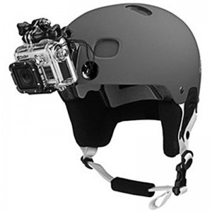 JUSTONE J029 3M VHB Helmet Safety Tether for GoPro Blue & Red