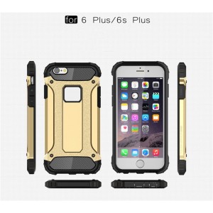 For iPhone 6 Plus / iPhone 6S Plus Case Slim Fit Dual Layer Hard Back Cover Bumper Protective Shock-Absorption & Skid-proof Anti-Scratch Case for Apple iPhone 6 Plus / 6S Plus 5.5 inch