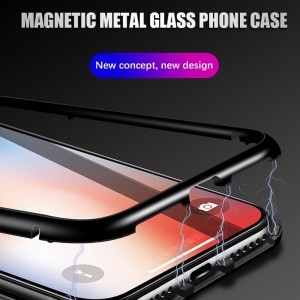 Transparent Black Metal-rimmed Phone Bumper Case for Iphone 7