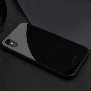 Transparent Black Metal-rimmed Phone Bumper Case for Iphone 7