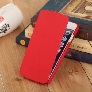 Fashion Genuine + PU Leather Mobile Phone Ultra Slim Flip Cover Protective Shell for 4.7