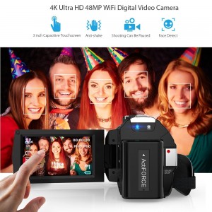 Andoer 4K 48MP WiFi Digital Video Camera