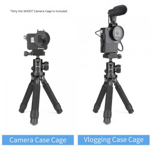 SHOOT XTGP539 CNC Aluminum Alloy Action Camera Vlogging Cage