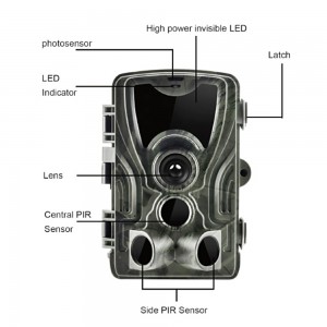 2.0” LEDs Screen Hunt-ing Trial Camera