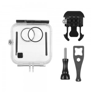 Camera Waterproof Case Housing with Mounting Bracket for GoPro Fusion Action Camera