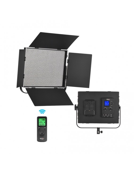Viltrox VL-D85T Professional Slim Metal 3300K-5600K Bi-Color LED Video Light Fill Light with Remote Control Adjustable Brightness Max. Power 85W CRI 95+ for Micro Film MV Recording Portrait Wedding News Interview and Product Photography