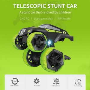 2.4Ghz RC Stunt Car 3D Rotating Drift Stunt Car Climbing Drift Deformation Buggy Car Kids Robot Electric Boy Toys